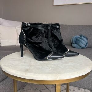 Anthropologie Vanessa Wu Pony Hair Booties